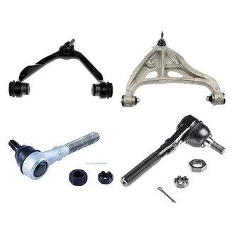 Dorman® - OE Solutions™ Front Passenger Side Lower and Upper Control Arm with Ball Joint and Tie Rod End Kit