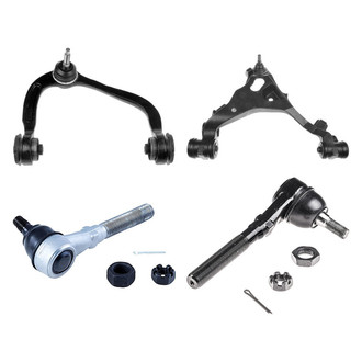 Dorman® - OE Solutions™ Front Passenger Side Lower and Upper Control Arm with Ball Joint and Tie Rod End Kit