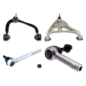 Dorman® - OE Solutions™ Front Passenger Side Lower and Upper Control Arm with Ball Joint and Tie Rod End Kit