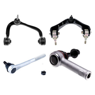Dorman® - OE Solutions™ Front Passenger Side Lower and Upper Control Arm with Ball Joint and Tie Rod End Kit