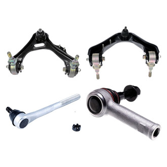 Dorman® - OE Solutions™ Front Passenger Side Lower and Upper Control Arm with Ball Joint and Tie Rod End Kit
