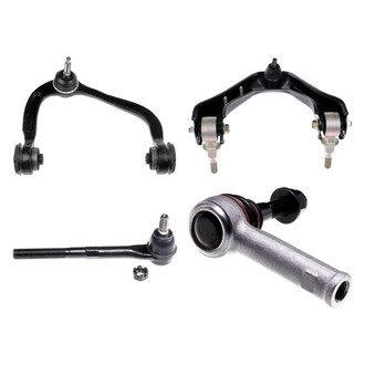 Dorman® - OE Solutions™ Front Passenger Side Lower and Upper Control Arm with Ball Joint and Tie Rod End Kit