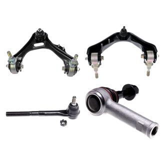Dorman® - OE Solutions™ Front Passenger Side Lower and Upper Control Arm with Ball Joint and Tie Rod End Kit