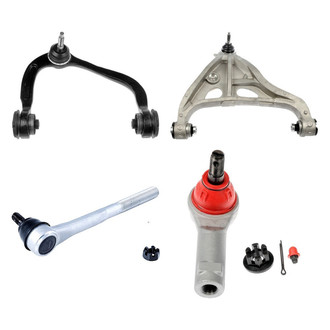 Dorman® - OE Solutions™ Front Passenger Side Lower and Upper Control Arm with Ball Joint and Tie Rod End Kit