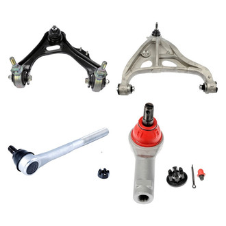 Dorman® - OE Solutions™ Front Passenger Side Lower and Upper Control Arm with Ball Joint and Tie Rod End Kit