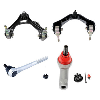 Dorman® - OE Solutions™ Front Passenger Side Lower and Upper Control Arm with Ball Joint and Tie Rod End Kit