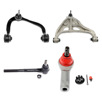 Dorman® - OE Solutions™ Front Passenger Side Lower and Upper Control Arm with Ball Joint and Tie Rod End Kit