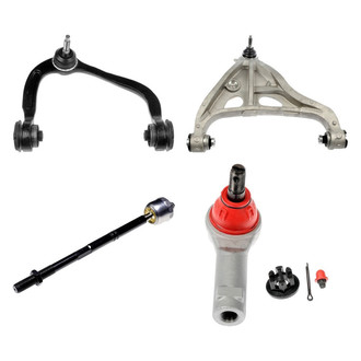 Dorman® - OE Solutions™ Front Passenger Side Lower and Upper Control Arm with Ball Joint and Tie Rod End Kit