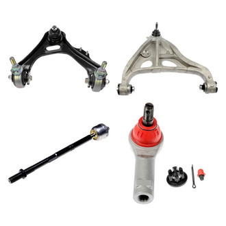 Dorman® - OE Solutions™ Front Passenger Side Lower and Upper Control Arm with Ball Joint and Tie Rod End Kit