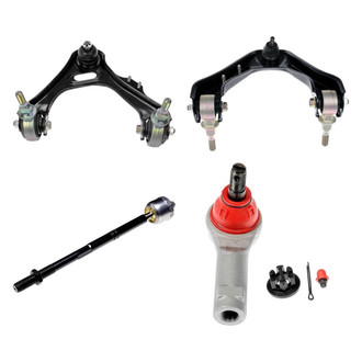 Dorman® - OE Solutions™ Front Passenger Side Lower and Upper Control Arm with Ball Joint and Tie Rod End Kit