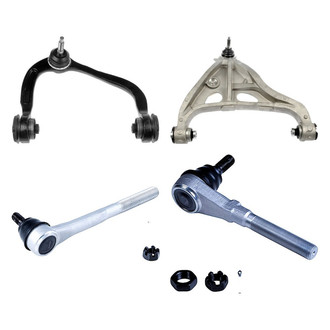 Dorman® - OE Solutions™ Front Passenger Side Lower and Upper Control Arm with Ball Joint and Tie Rod End Kit