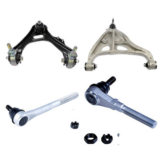 Dorman® - OE Solutions™ Front Passenger Side Lower and Upper Control Arm with Ball Joint and Tie Rod End Kit