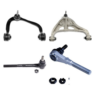 Dorman® - OE Solutions™ Front Passenger Side Lower and Upper Control Arm with Ball Joint and Tie Rod End Kit