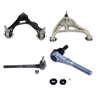 Dorman® - OE Solutions™ Front Passenger Side Lower and Upper Control Arm with Ball Joint and Tie Rod End Kit