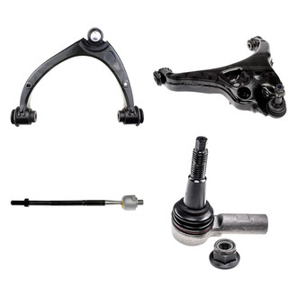 Dorman® - OE Solutions™ Front Passenger Side Lower and Upper Control Arm with Ball Joint and Tie Rod End Kit