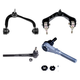 Dorman® - OE Solutions™ Front Passenger Side Lower and Upper Control Arm with Ball Joint and Tie Rod End Kit