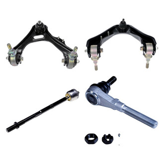 Dorman® - OE Solutions™ Front Passenger Side Lower and Upper Control Arm with Ball Joint and Tie Rod End Kit