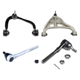 Dorman® - OE Solutions™ Front Passenger Side Lower and Upper Control Arm with Ball Joint and Tie Rod End Kit