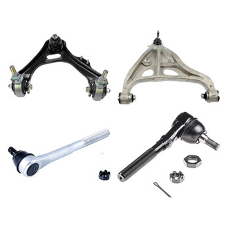 Dorman® - OE Solutions™ Front Passenger Side Lower and Upper Control Arm with Ball Joint and Tie Rod End Kit