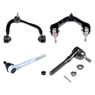 Dorman® - OE Solutions™ Front Passenger Side Lower and Upper Control Arm with Ball Joint and Tie Rod End Kit