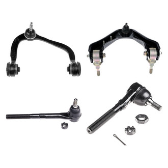 Dorman® - OE Solutions™ Front Passenger Side Lower and Upper Control Arm with Ball Joint and Tie Rod End Kit