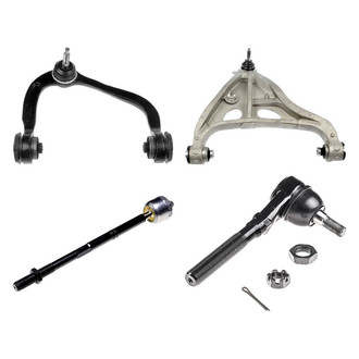 Dorman® - OE Solutions™ Front Passenger Side Lower and Upper Control Arm with Ball Joint and Tie Rod End Kit