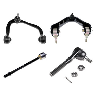 Dorman® - OE Solutions™ Front Passenger Side Lower and Upper Control Arm with Ball Joint and Tie Rod End Kit