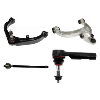 Dorman® - OE Solutions™ Front Passenger Side Lower and Upper Control Arm with Ball Joint and Tie Rod End Kit
