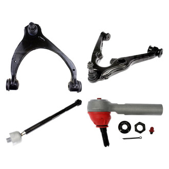 Dorman® - OE Solutions™ Front Passenger Side Lower and Upper Control Arm with Ball Joint and Tie Rod End Kit