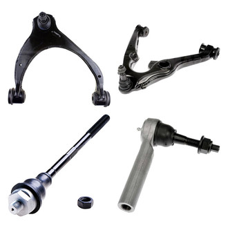 Dorman® - OE Solutions™ Front Passenger Side Lower and Upper Control Arm with Ball Joint and Tie Rod End Kit