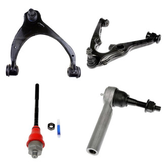 Dorman® - OE Solutions™ Front Passenger Side Lower and Upper Control Arm with Ball Joint and Tie Rod End Kit