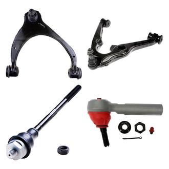 Dorman® - OE Solutions™ Front Passenger Side Lower and Upper Control Arm with Ball Joint and Tie Rod End Kit