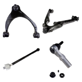 Dorman® - OE Solutions™ Front Passenger Side Lower and Upper Control Arm with Ball Joint and Tie Rod End Kit