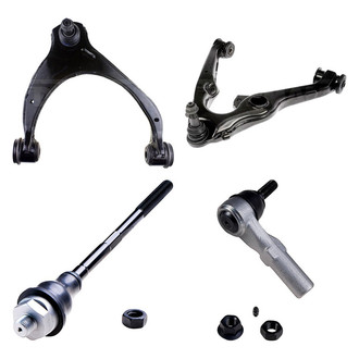 Dorman® - OE Solutions™ Front Passenger Side Lower and Upper Control Arm with Ball Joint and Tie Rod End Kit