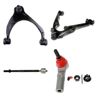 Dorman® - OE Solutions™ Front Passenger Side Lower and Upper Control Arm with Ball Joint and Tie Rod End Kit