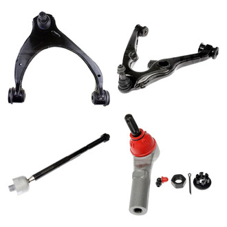 Dorman® - OE Solutions™ Front Passenger Side Lower and Upper Control Arm with Ball Joint and Tie Rod End Kit