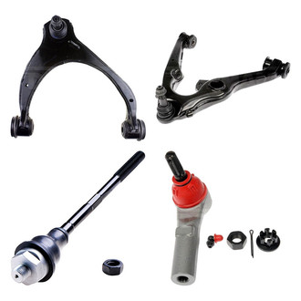 Dorman® - OE Solutions™ Front Passenger Side Lower and Upper Control Arm with Ball Joint and Tie Rod End Kit