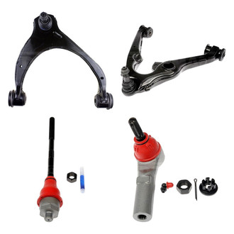 Dorman® - OE Solutions™ Front Passenger Side Lower and Upper Control Arm with Ball Joint and Tie Rod End Kit
