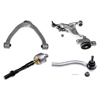 Dorman® - OE Solutions™ Front Passenger Side Lower and Upper Control Arm with Ball Joint and Tie Rod End Kit