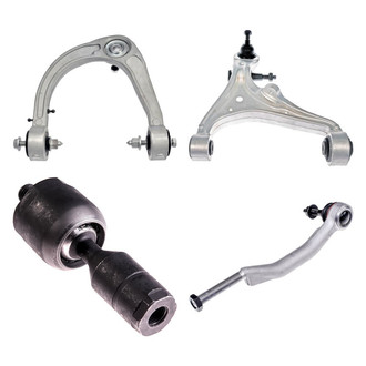 Dorman® - OE Solutions™ Front Passenger Side Lower and Upper Control Arm with Ball Joint and Tie Rod End Kit