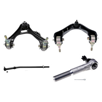 Dorman® - OE Solutions™ Front Passenger Side Lower and Upper Control Arm with Ball Joint and Tie Rod End Kit
