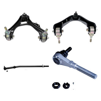 Dorman® - OE Solutions™ Front Passenger Side Lower and Upper Control Arm with Ball Joint and Tie Rod End Kit