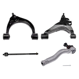Dorman® - OE Solutions™ Front Passenger Side Lower and Upper Control Arm with Ball Joint and Tie Rod End Kit