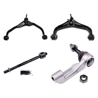 Dorman® - OE Solutions™ Front Passenger Side Lower and Upper Control Arm with Ball Joint and Tie Rod End Kit