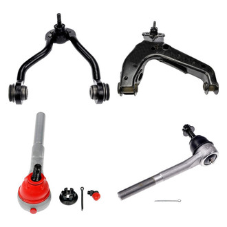 Dorman® - OE Solutions™ Front Passenger Side Lower and Upper Control Arm with Ball Joint and Tie Rod End Kit