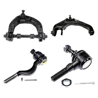 Dorman® - OE Solutions™ Front Passenger Side Lower and Upper Control Arm with Ball Joint and Tie Rod End Kit