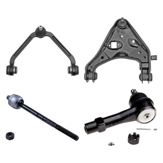 Dorman® - OE Solutions™ Front Passenger Side Lower and Upper Control Arm with Ball Joint and Tie Rod End Kit