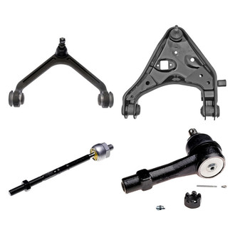 Dorman® - OE Solutions™ Front Passenger Side Lower and Upper Control Arm with Ball Joint and Tie Rod End Kit