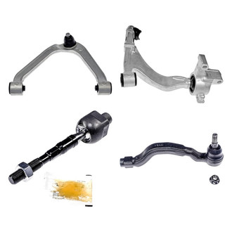 Dorman® - OE Solutions™ Front Passenger Side Lower and Upper Control Arm with Ball Joint and Tie Rod End Kit