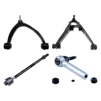 Dorman® - OE Solutions™ Front Passenger Side Lower and Upper Control Arm with Ball Joint and Tie Rod End Kit